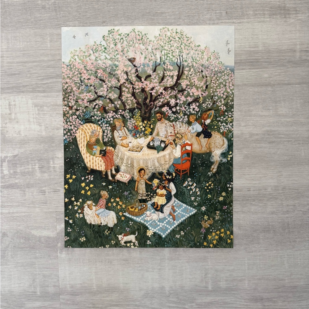 Lore Pemberton Charming Springtime Picnic Art Print